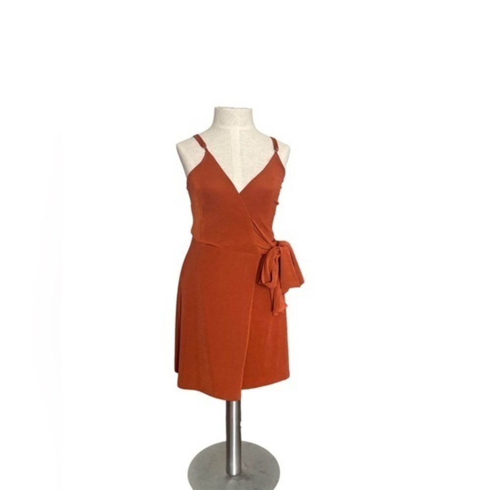 SHOWPO RUST WRAP DRESS